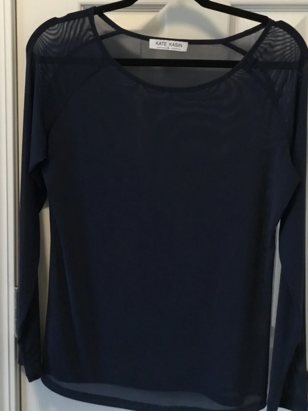Navy Mesh Top by Kate Kasin XL